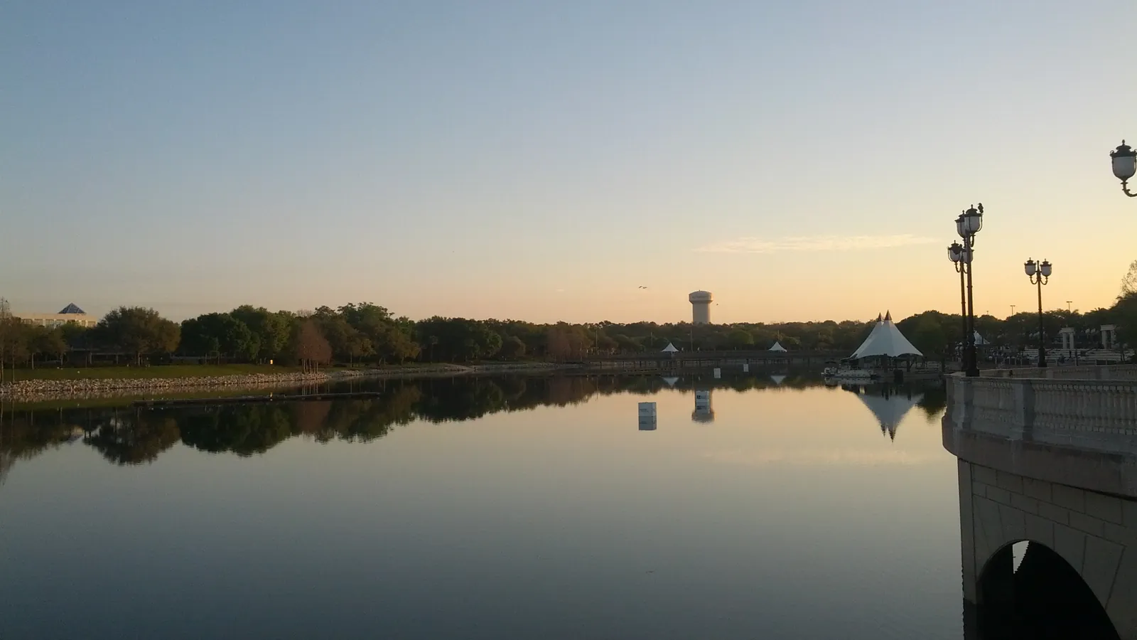 Cranes Roost Park at sunrise in Altamonte Springs, Florida