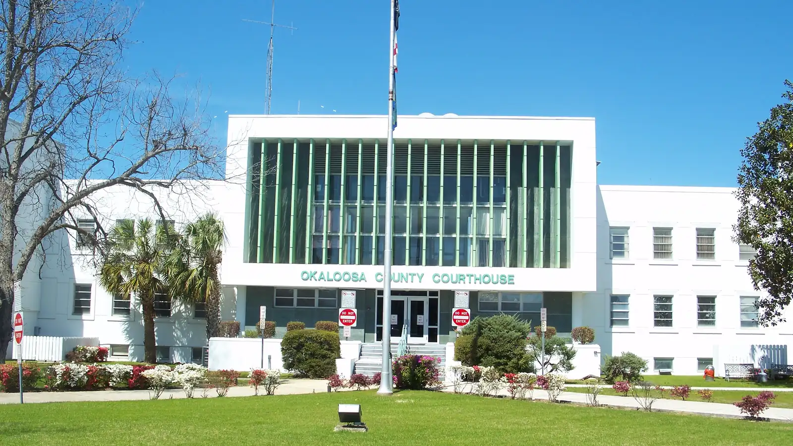 The Okaloosa County Courthouse in Crestview, Florida