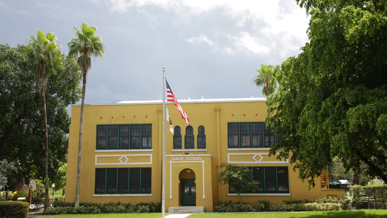 The historic Davie School, now the Old Davie School Historical Museum, in Davie, Florida