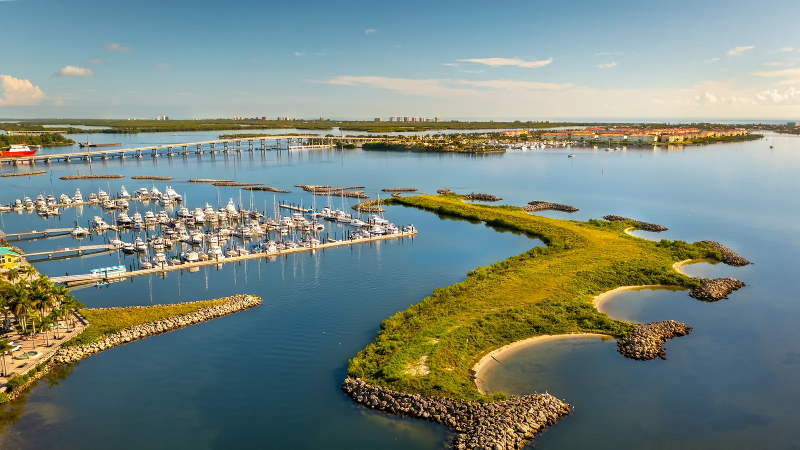 The Fort Pierce City Marina on the Indian River Lagoon in Fort Pierce, Florida