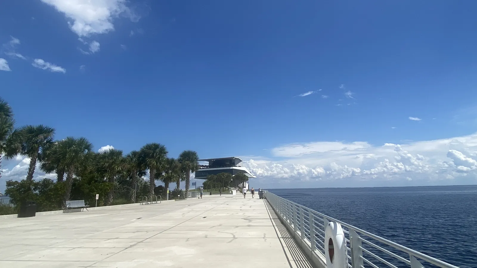 The Pier Point structure at the St. Pete Pier on Tampa Bay